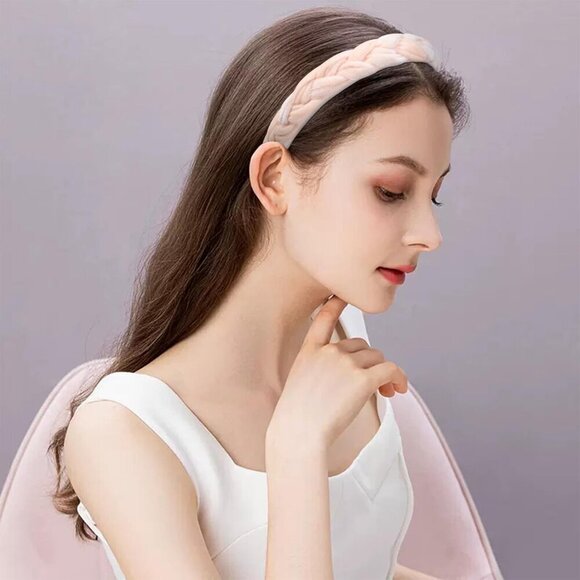 Velvet Headbands for Women Girls 8 Pack Wide Braided Hair Accessories
